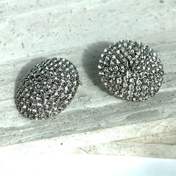 New ~ Anthropologie Rhinestone Disco Ball Post Earrings - Picture 8 of 10